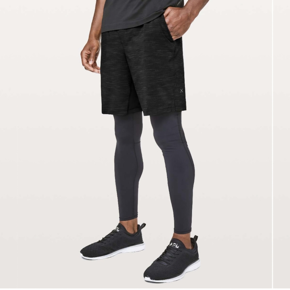 Lululemon T.H.E. Short Linerless All Court Texture Gray/Black - L